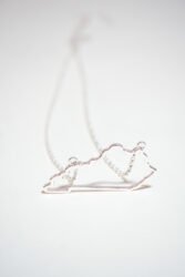 A Kentucky shaped necklase from Dot Fox. Jan. 5, 2013