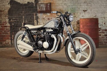 The RetroVertigo, a 1982 Nighthawk 650, by Retro Wrench in Louisville, KY. Aug. 2, 2013 (By Frankie Steele for Retro Wrench)
