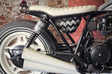 The RetroVertigo, a 1982 Nighthawk 650, by Retro Wrench in Louisville, KY. Aug. 2, 2013 (By Frankie Steele for Retro Wrench)