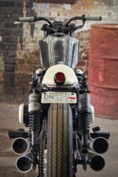 The RetroVertigo, a 1982 Nighthawk 650, by Retro Wrench in Louisville, KY. Aug. 2, 2013 (By Frankie Steele for Retro Wrench)