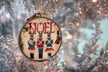 Vintage fabric Christmas tree ornament by Thistle and Tread Design, $15, at Block Party Handmade Boutique in Louisville, KY. Dec. 3, 2015